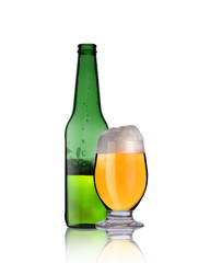 beer bottle with chalice