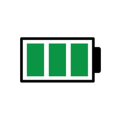 Battery charge vector icon. Energy symbol.