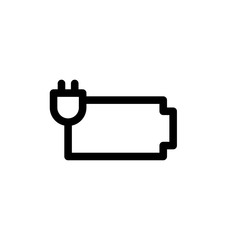Battery charge vector icon. Energy symbol.