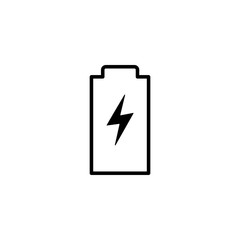 Battery charge vector icon. Energy symbol.