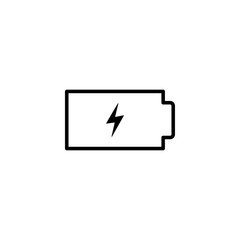 Battery charge vector icon. Energy symbol.