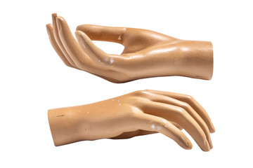 Vintage, old, Mannequin Hand Display, Isolated