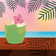 summer time holiday vector illustratio