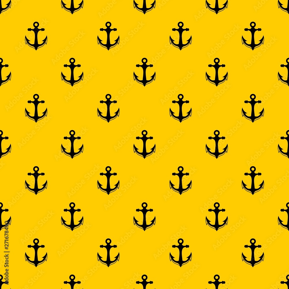 Poster anchor pattern seamless vector repeat geometric yellow for any design