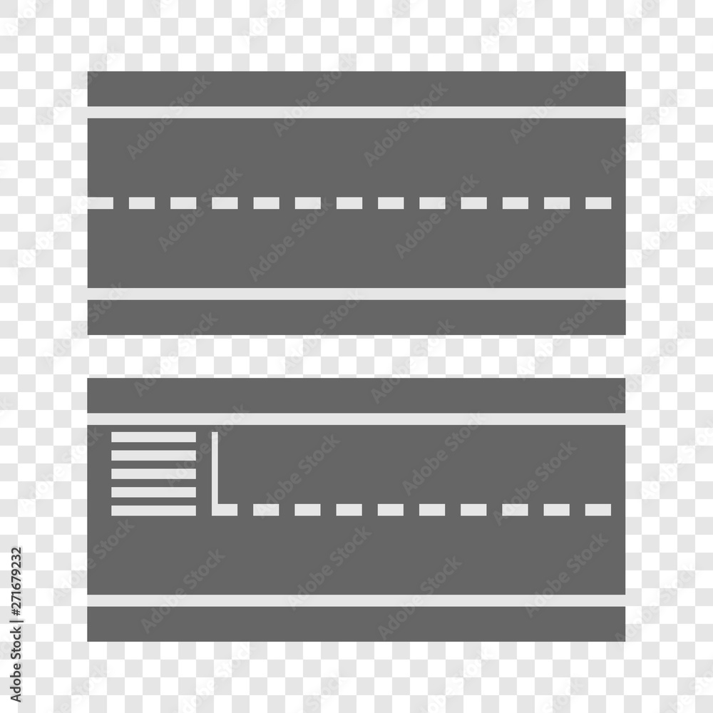 Poster city map element icon. cartoon illustration of city map element element vector icon for web design