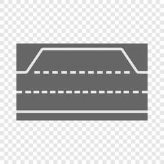 Car road icon. Cartoon illustration of car road vector icon for web design