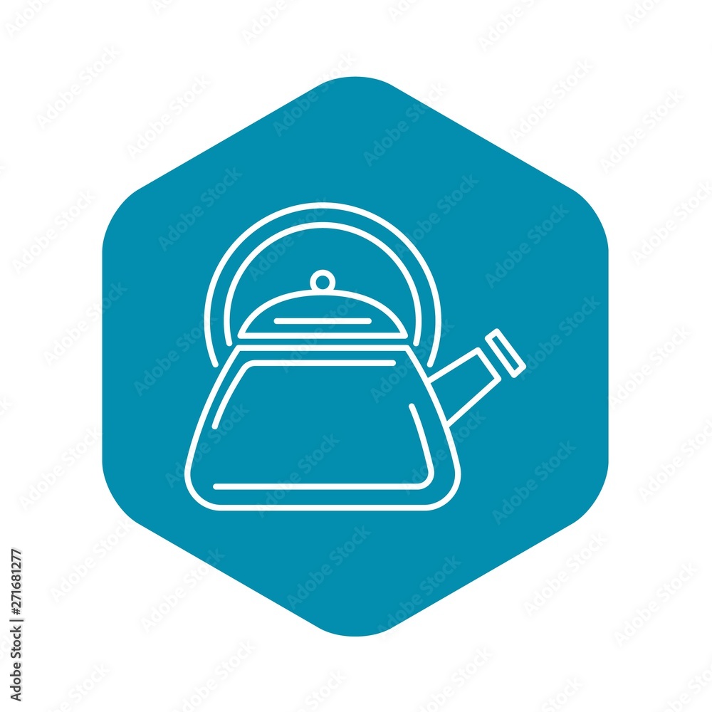 Poster modern kettle icon. outline modern kettle vector icon for web design isolated on white background
