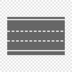 Highway icon. Cartoon illustration of highway vector icon for web design