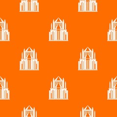 Cathedral pattern vector orange for any web design best