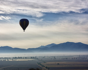 Balloon trip over the Tequisquiapan Valley Mexico