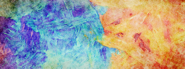 Colorful smooth paint strokes abstract background. Fashion beauty pattern for creating design banners, flyers, printed production backdrops and digital or web ideas. Drawing imitation texture.