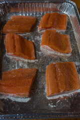Fischfilets in der Grillschale