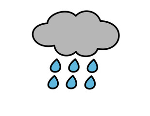 雨雲(色線)雨２(色線)