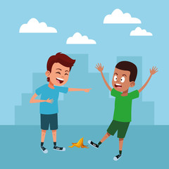 young kids avatar carton character