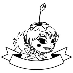 beautiful magic fairy character vector ilustration