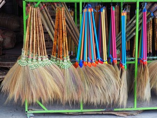Broom grass  For cleaning the floor  Multicolored hanging for sale