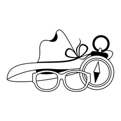 Summer vacations and travel cartoons