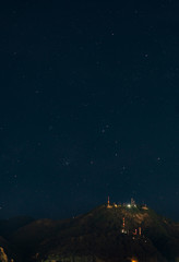 Hills and stars at Bogota Colombia
