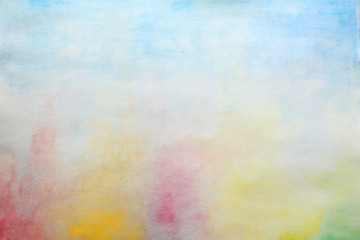 Abstract colorful background, closeup. Painted sheet of paper