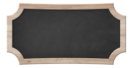 Decorative blackboard with bright wooden frame