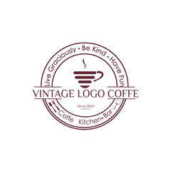 Vintage Coffee logo badges