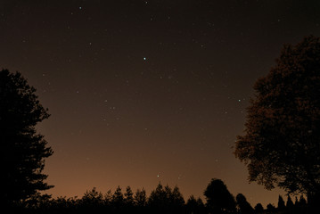 Night sky from Skyline Drive, Shenandoah National park, Virginia