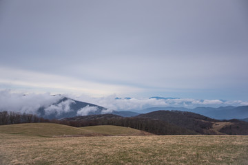 Naklejka premium Max Patch mountain, North Carolina