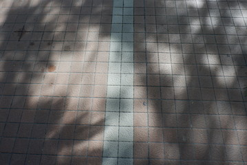Tiles of a walkway