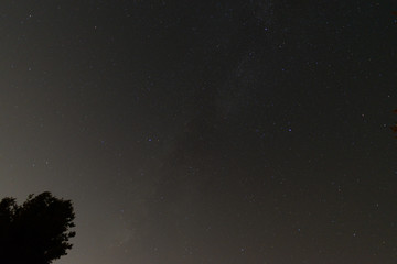 Fototapeta na wymiar Night sky from Skyline Drive, Shenandoah National park, Virginia