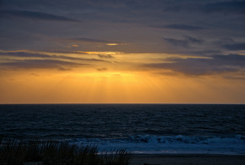 Sunrise over the ocean