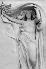 Fototapeta na wymiar marble sculpture at the Metropolitan Museum of Art