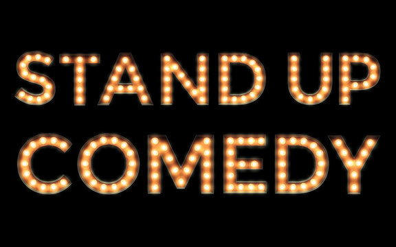 Stand Up Comedy - Nightclub Light Sign with Bulbs