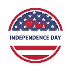 4th of July banner. Independence day - Vector