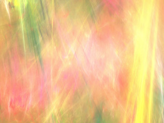 Abstract Multicolored Illustration - Soft Iridescent Colorful Cloud of Brilliant Energy, Glowing Plasma. Smoke, Energy Discharge, Digital Flames, Artistic Design. Minimal Soft Background Image