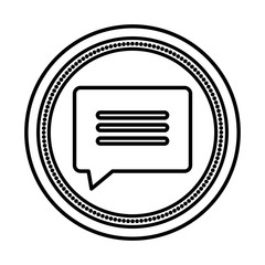 speech bubble message isolated icon