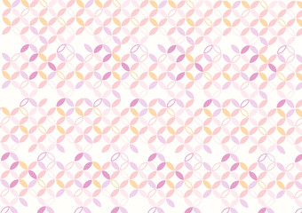 伝統柄　和柄　カラフルでかわいい七宝柄