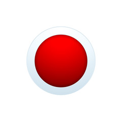 Abstract White Circle. Isolated Vector Illustration