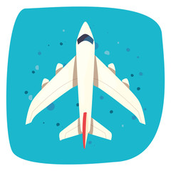 airplane transport flying vector ilustration