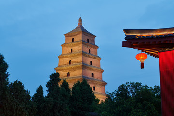Xian Da-yan pagoda of China.