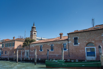 Fototapeta na wymiar Old buildings, in Venice,Italy, 2019