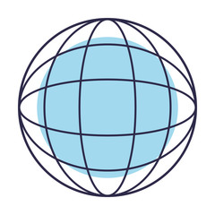 abstract figure of a globe