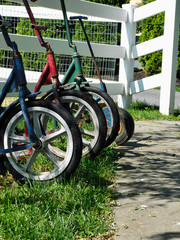 Wheels of amish children's scooters
