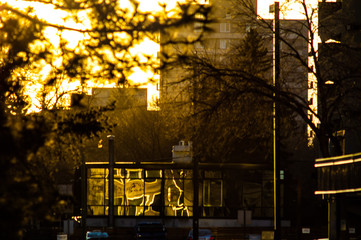 Urban sunset