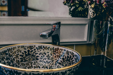 wash basin sink in toilet bathroom