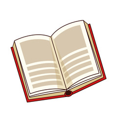 open book icon cartoon isolated