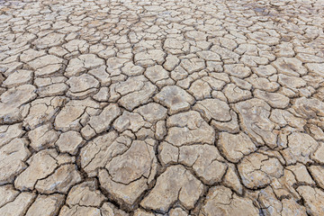 Brown dry soil or cracked ground texture background.