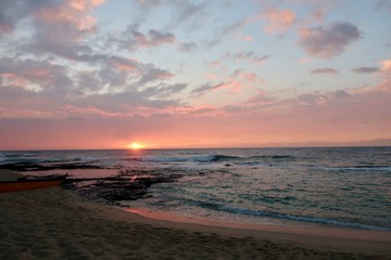 sunset on beach