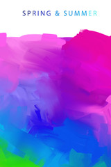 Abstract oil painting colorful background texture