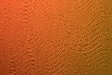 red retro curve stucco on wall texture - cute abstract photo background