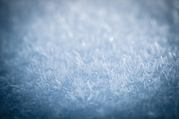 Fototapeta na wymiar Winter background, frost, ice crystals close up
